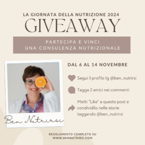 Regolamento Giveaway “La giornata della Nutrizione 2024”